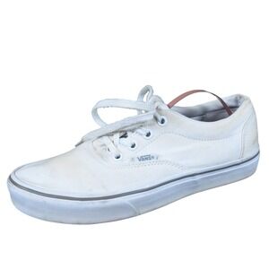 Vans Authentic Women's Sneakers Size 8 White Canvas Low Top Casual